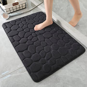Water Absorption Non-slip Pebble Washable Toilet Bath Mat Memory Foam Shower Mat Floor Rug