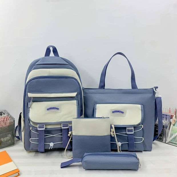 4Pcs/set girls Backpacks