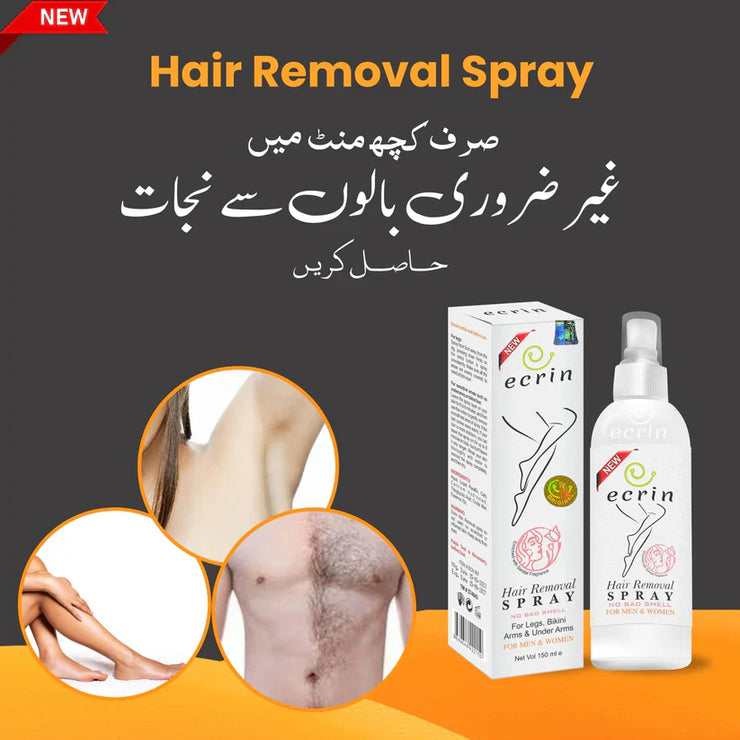 ECRIN HAIR REMOVAL SPRAY (FOR MEN & WOMEN).