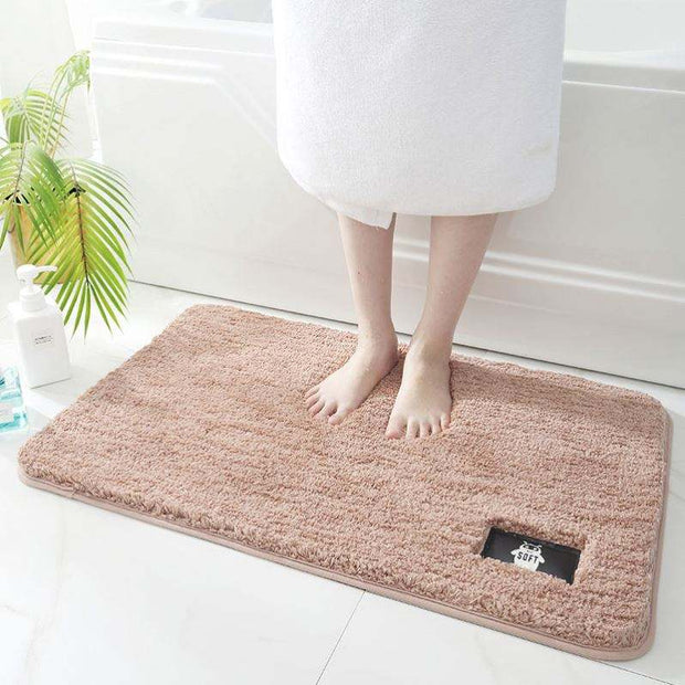 Ultra Absorbent Anti Skid Microfiber Floor Mat For Bathroom