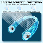 Portable Hanging Neck Fan | USB Rechargeable