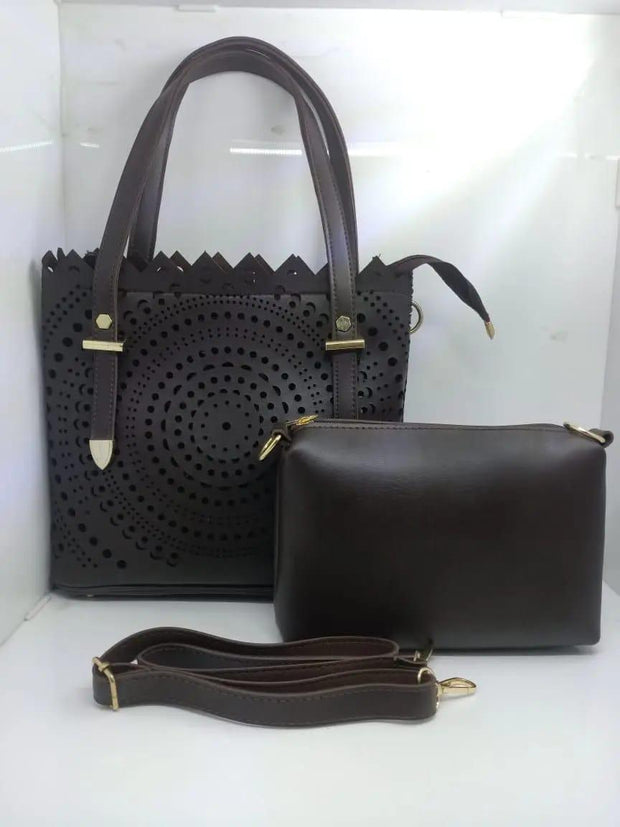2pcs leather handbag