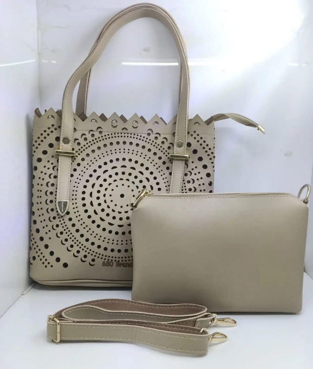 2pcs leather handbag