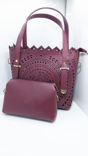 2pcs leather handbag