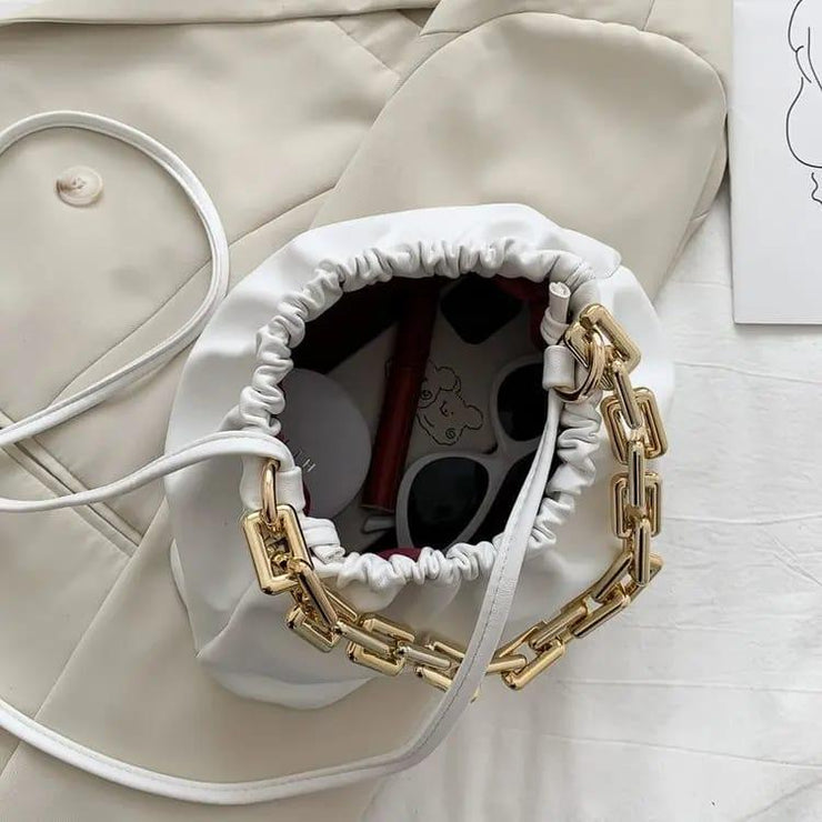 Leather Cloud Shoulder Bag