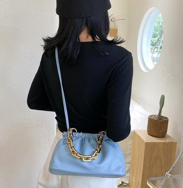 Leather Cloud Shoulder Bag