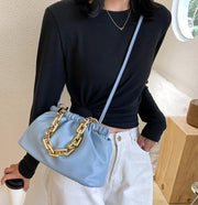 Leather Cloud Shoulder Bag