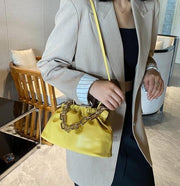 Leather Cloud Shoulder Bag