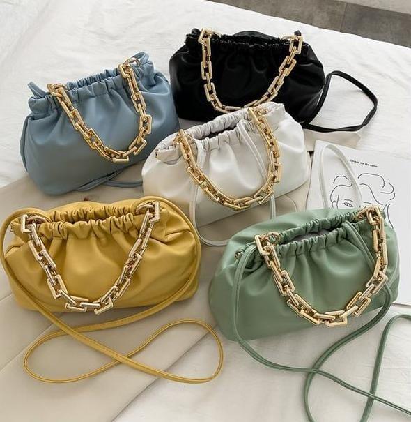 Leather Cloud Shoulder Bag