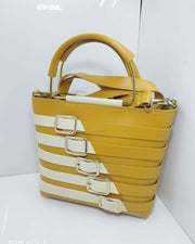 Trendy leather handbag