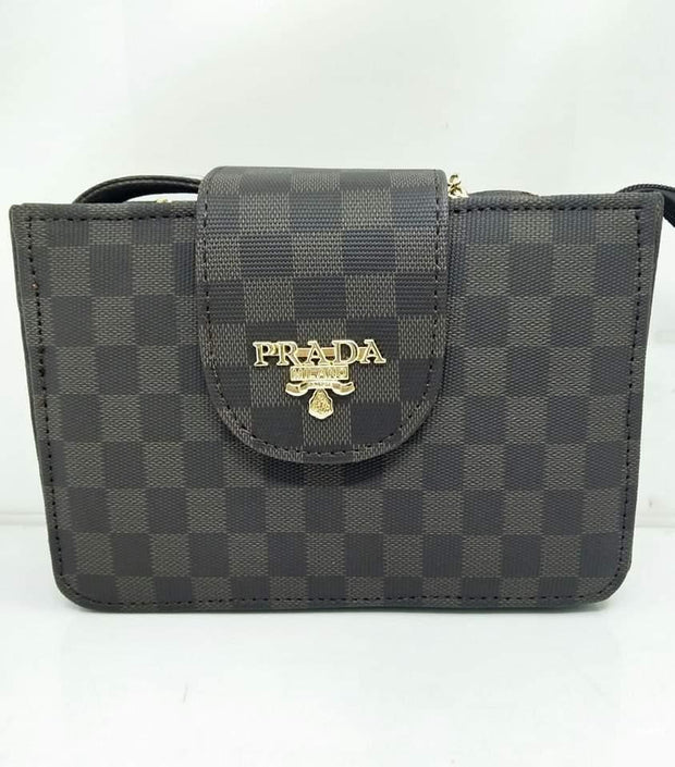 Flap Open Leather Shoulder Bag