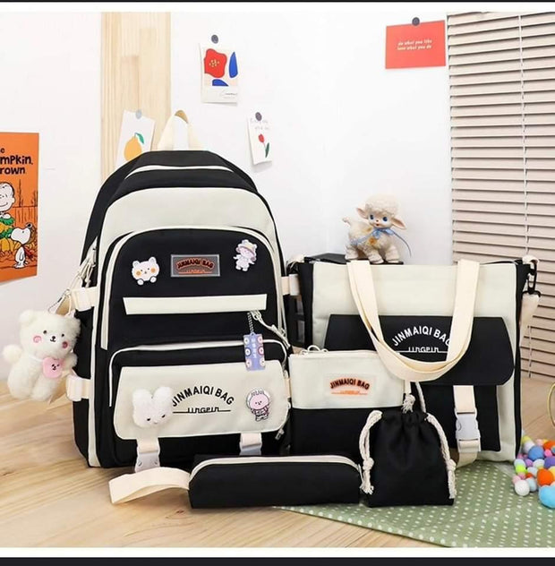 4Pcs/set girls Backpacks