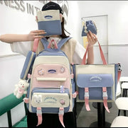 4Pcs/set girls Backpacks