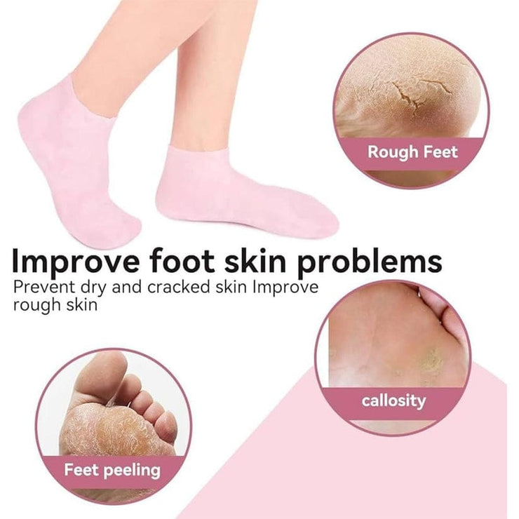 Silicone Gel Moisturizing Socks Pair