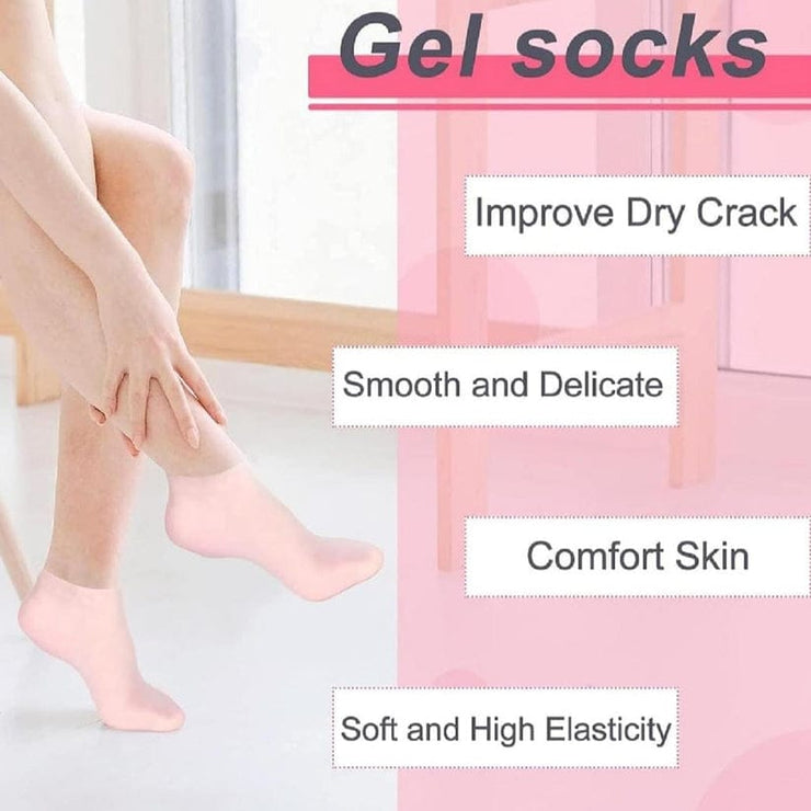 Silicone Gel Moisturizing Socks Pair