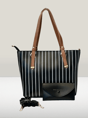 2 PCs leather hand bag set