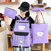 4pcs trendy bagpack for girls
