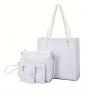 4pcs leather handbag