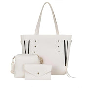 3pcs tote leather handbag
