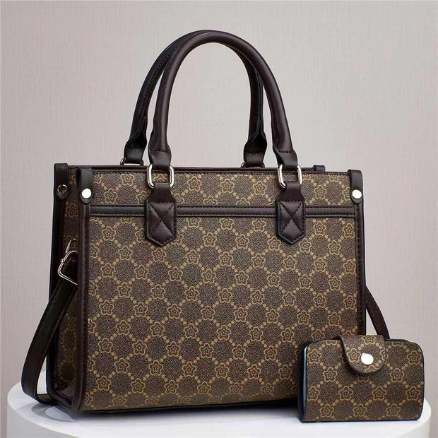 2pcs Luxury Leather Handbag