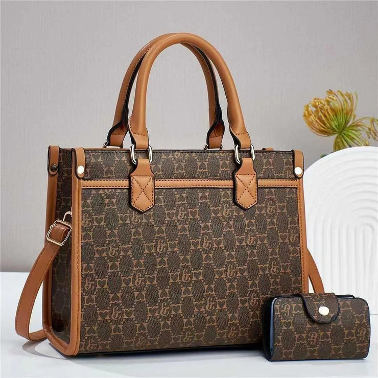 2pcs Luxury Leather Handbag